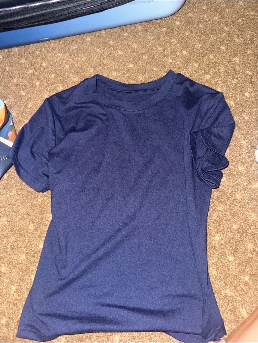 Amazon Women's Navy Short Sleeve Top